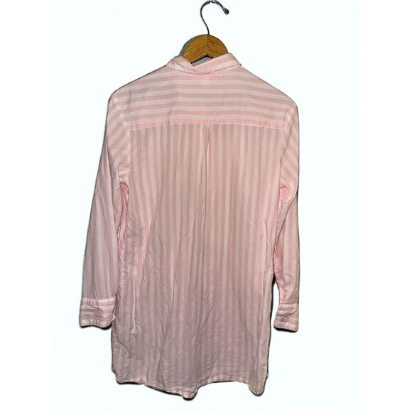 Victoria’s Secret Pink Stripe Pajama Sleep Shirt Small Coquette Loungewear - Picture 7 of 13